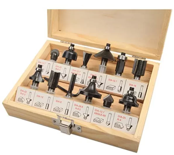 12PCS CARBIDE ROUTER BIT SET